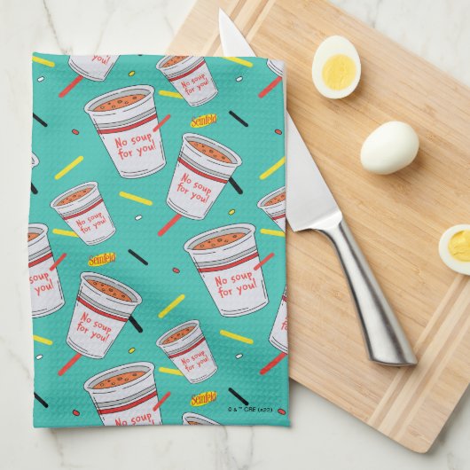 Seinfeld | Keine Suppe für Ihr Muster Geschirrtuch (Viertel Falte)