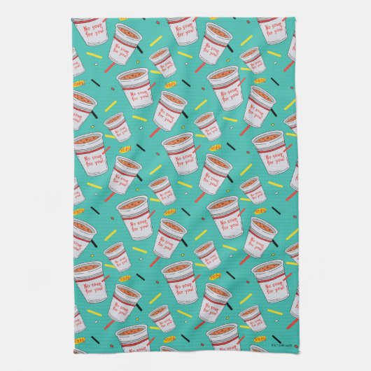 Seinfeld | Keine Suppe für Ihr Muster Geschirrtuch (Vertikal)