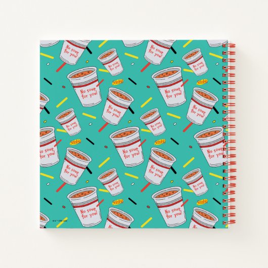 Seinfeld | Keine Suppe für Ihr Muster Notizblock (Rückseite)