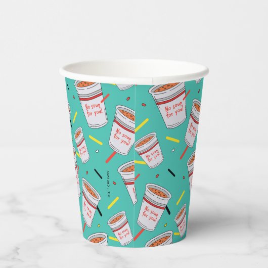 Seinfeld | Keine Suppe für Ihr Muster Pappbecher (Rechts)