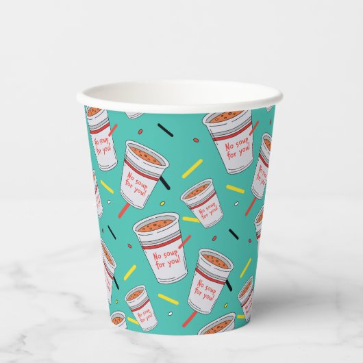 Seinfeld | Keine Suppe für Ihr Muster Pappbecher (Vorderseite)