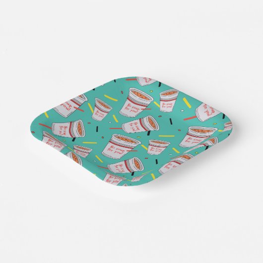 Seinfeld | Keine Suppe für Ihr Muster Pappteller (Gewinkelt)