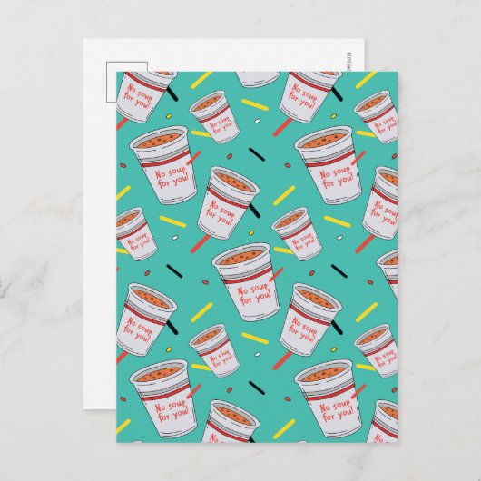 Seinfeld | Keine Suppe für Ihr Muster Postkarte (Vorne/Hinten)