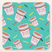 Seinfeld | Keine Suppe für Ihr Muster Rechteckiger Pappuntersetzer (Vorderseite)