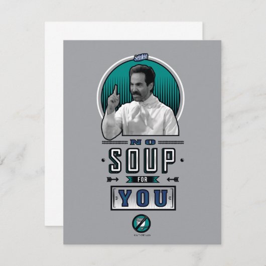 Seinfeld | Keine Suppe für Sie Graphic Mitteilungskarte (Vorne/Hinten)