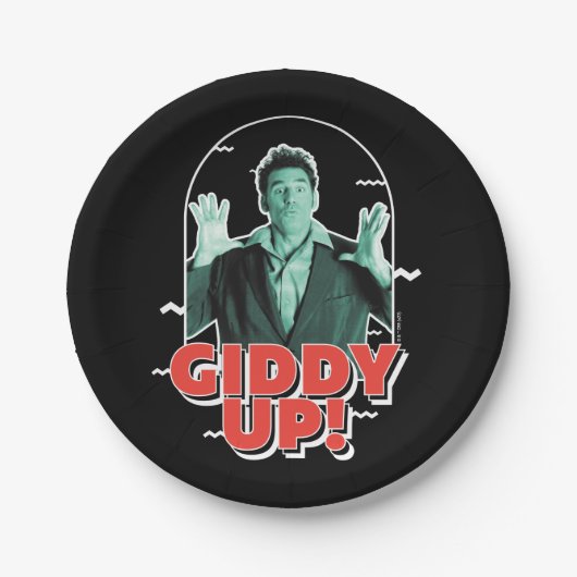 Seinfeld | Kramer - Giddy Up! Pappteller (Vorderseite)