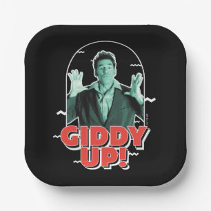 Seinfeld Kramer - Giddy Up! Pappteller