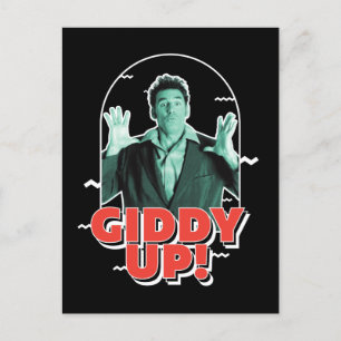 Seinfeld   Kramer - Giddy Up! Postkarte