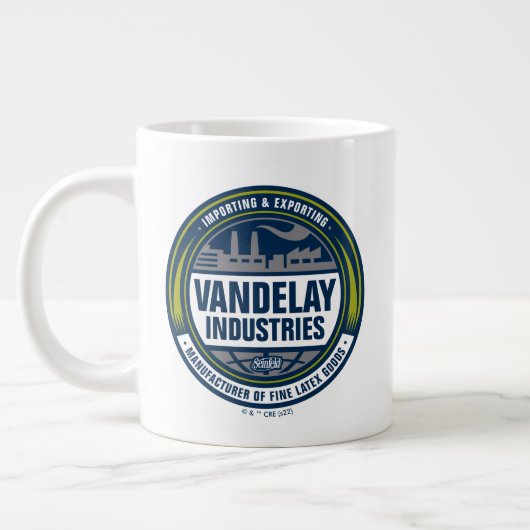 Seinfeld | Logo von Vandelay Industries Jumbo-Tasse (Links)