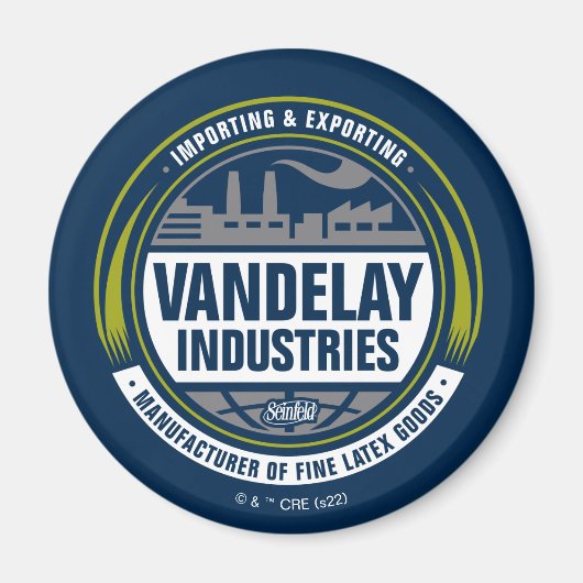 Seinfeld | Logo von Vandelay Industries Magnet (Vorne)
