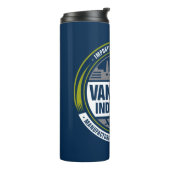 Seinfeld | Logo von Vandelay Industries Thermosbecher (Nach links gedreht)