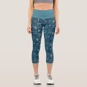 Seinfeld | Meme Pattern Capri Leggings (Vorderseite)