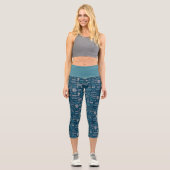 Seinfeld | Meme Pattern Capri Leggings (Vorderseite)