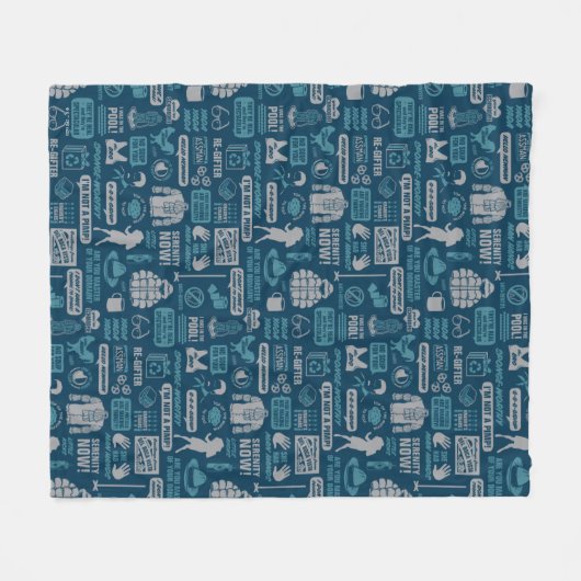 Seinfeld | Meme Pattern Fleecedecke (Vorderseite (Horizontal))