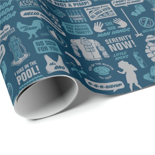 Seinfeld | Meme Pattern Geschenkpapier (Rolleneckpunkt)
