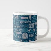 Seinfeld | Meme Pattern Jumbo-Tasse (Rechts)