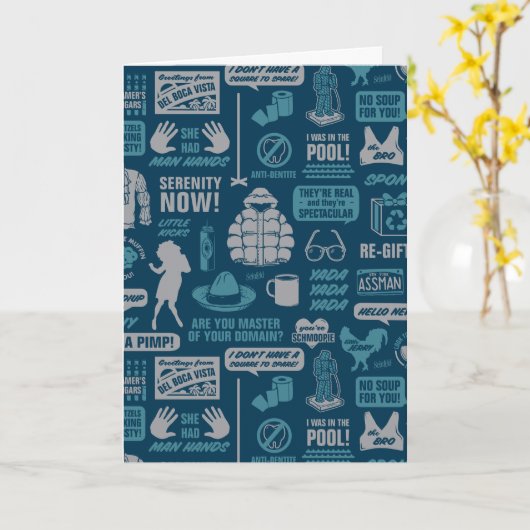 Seinfeld | Meme Pattern Karte (Gelbe Blume)