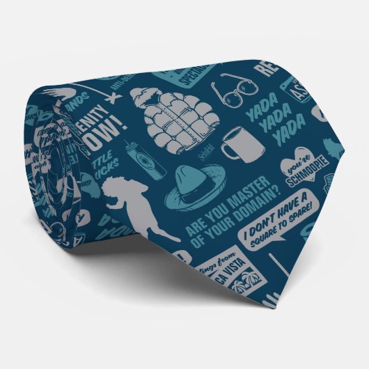 Seinfeld | Meme Pattern Krawatte (Gerollt)