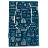 Seinfeld | Meme Pattern Mittlere Geschenktüte (Vorderseite)