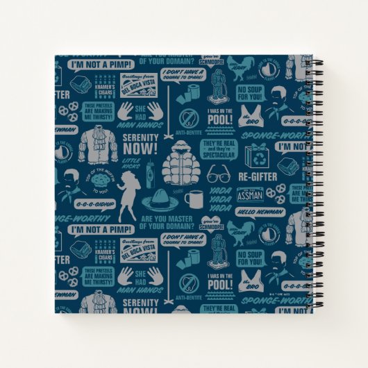 Seinfeld | Meme Pattern Notizblock (Rückseite)