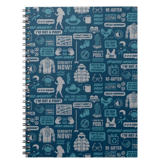 Seinfeld | Meme Pattern Notizblock (Vorderseite)