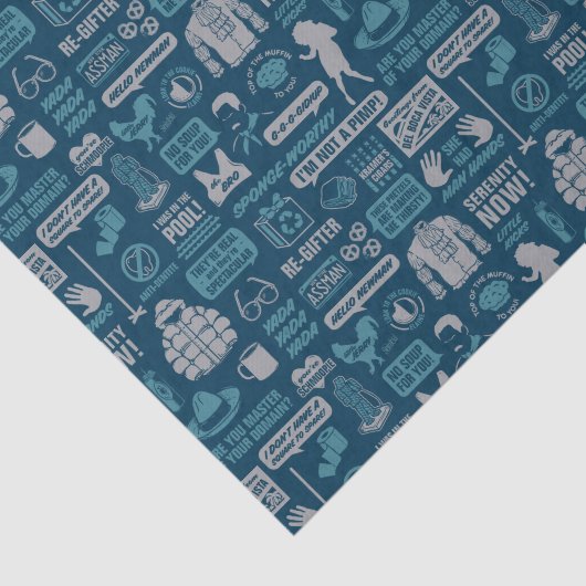 Seinfeld | Meme Pattern Seidenpapier (Ausschnitt)