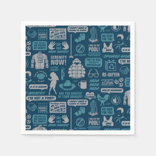 Seinfeld | Meme Pattern Serviette (Vorderseite)