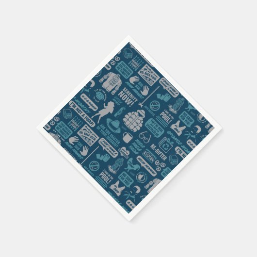 Seinfeld | Meme Pattern Serviette (Ecke)