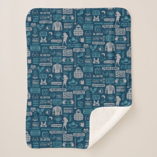 Seinfeld | Meme Pattern Sherpadecke (Vorderseite)