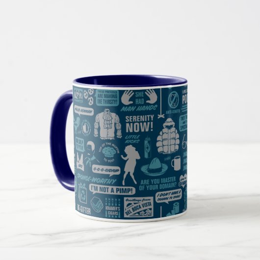 Seinfeld | Meme Pattern Tasse (Vorderseite Links)