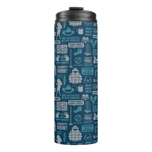 Seinfeld | Meme Pattern Thermosbecher (Vorderseite)