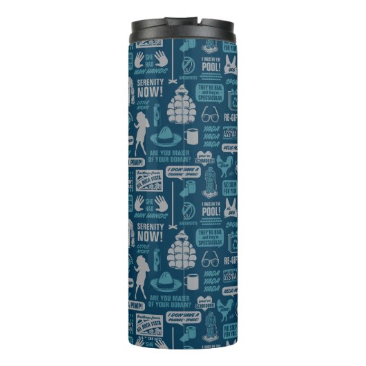 Seinfeld | Meme Pattern Thermosbecher (Rückseite)