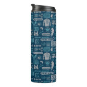 Seinfeld | Meme Pattern Thermosbecher (Nach rechts gedreht)