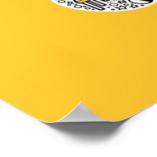 Seinfeld Pretzel Doodle Art Poster (Ecke)