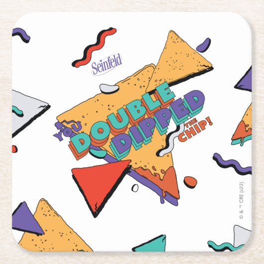 Seinfeld | Sie haben den Chip verdoppelt Rechteckiger Pappuntersetzer (Vorderseite)