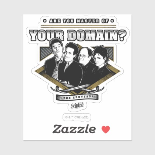 Seinfeld | Sind Sie Master Ihrer Domain? Aufkleber (Blatt)