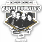 Seinfeld | Sind Sie Master Ihrer Domain? Aufkleber (Vorderseite)