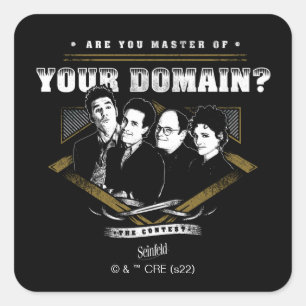 Seinfeld   Sind Sie Master Ihrer Domain? Quadratischer Aufkleber