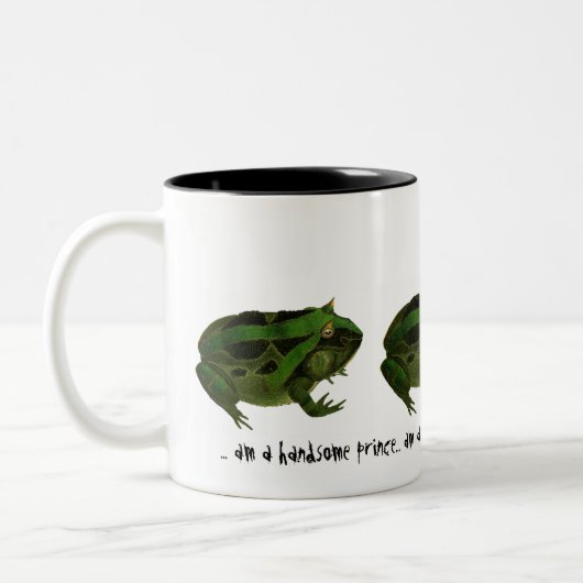 (Seins) hübscher Prinz Frog Mug Zweifarbige Tasse (Links)
