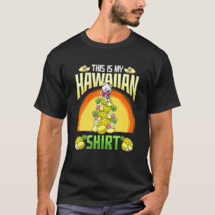 Seins ist meine hawaiianische Katze Ropical Luau S T-Shirt
