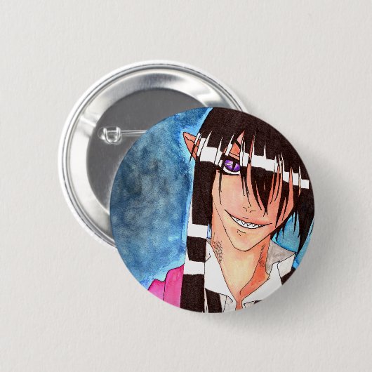 Seins lächeln KNOPF Button (Vorne & Hinten)