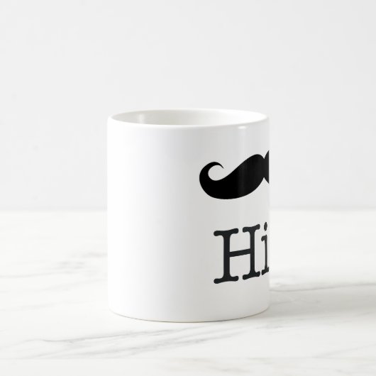 SEINS mit einem Mustachio Kaffeetasse (Mittel)