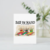 Seis De Mayo Postkarte (Stehend Vorderseite)