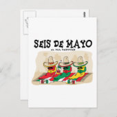 Seis De Mayo Postkarte (Vorne/Hinten)