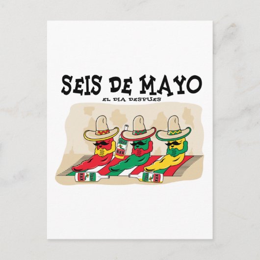 Seis De Mayo Postkarte (Vorderseite)