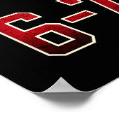 Seis Siete 67 Spanish Srts Jersey Funny Six Seven  Poster (Ecke)