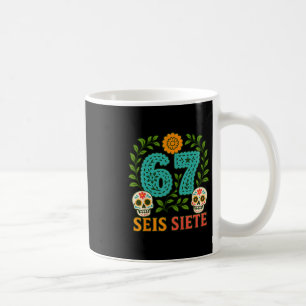 Seis Siete Mexican Los Muertos Calaveras Zucker Sk Kaffeetasse