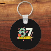 Seis Siete Spanish 67 Funny Six Seven Espanol Funn Schlüsselanhänger (Vorderseite)