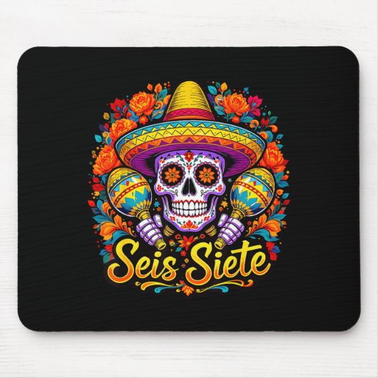Seis Siete Spanish Humor Clroom Teaching Laugh Esp Mousepad (Vorne)