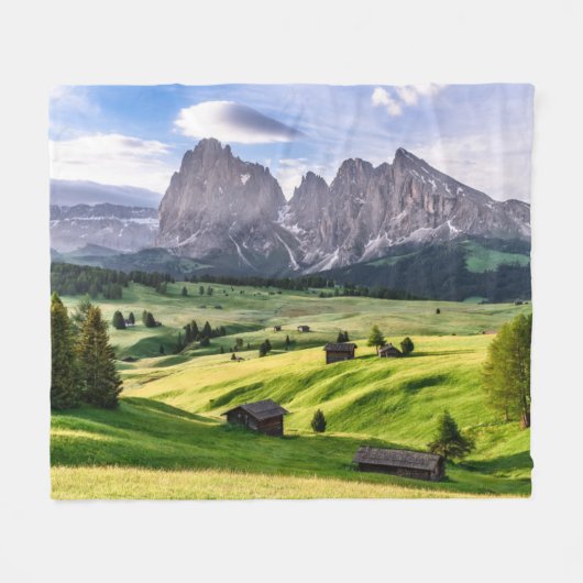 Seiser Alm | Dolomit-Alpen, Italien Fleecedecke (Vorderseite (Horizontal))